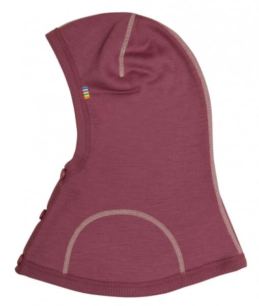Windstopper Schalmütze Wolle pflaume