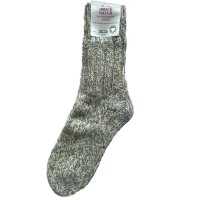Socken Wolle Grobstrick Norweger grau