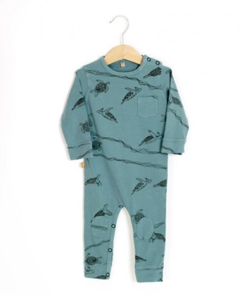 Overall o. Fuß Schildkröten rauchblau
