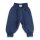 Hose Strick Wolle marine