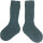Babysöckchen 100% Wolle grob gestrickt antiqueblue