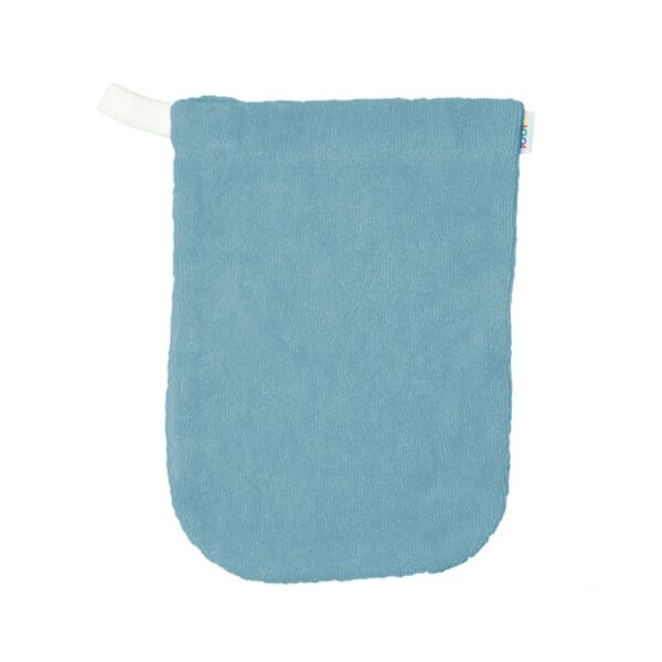 Popolini Waschhandschuh vintage blue