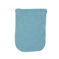 Popolini Waschhandschuh vintage blue