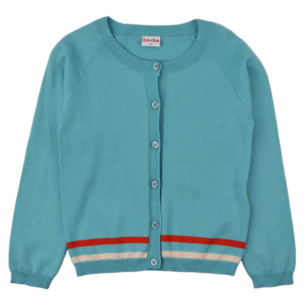 Strickjacke aqua