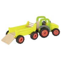 Traktor mit Anh&auml;nger gr&uuml;n