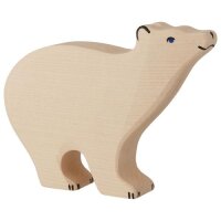 Holztiger Eisbär