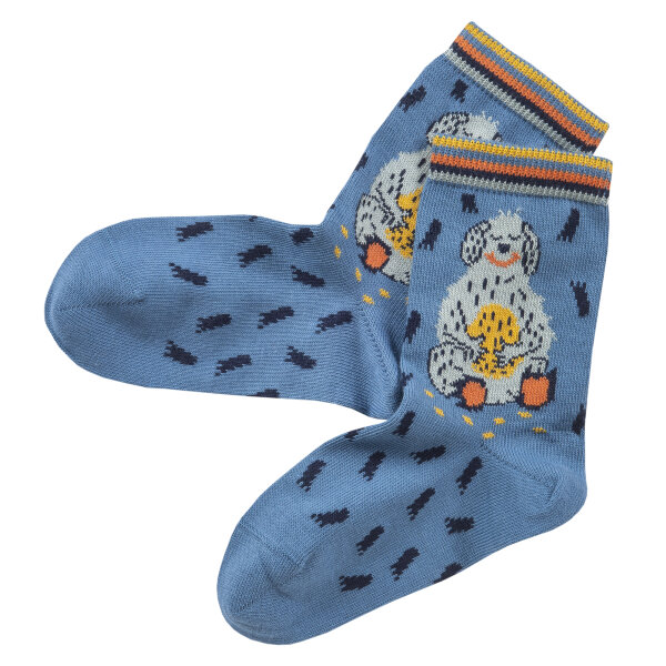 Socken Monster blau
