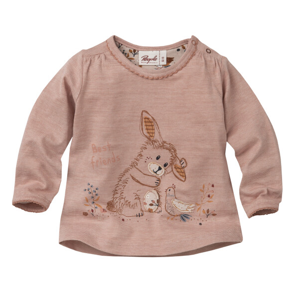 Langarmshirt Häschen rosé