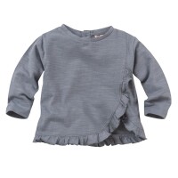 Langarmshirt R&uuml;sche blau