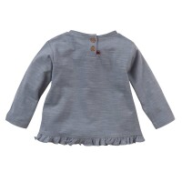 Langarmshirt R&uuml;sche blau