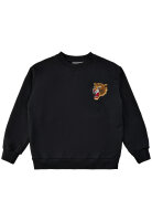 Pullover Tiger gestickt black