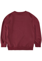 Pullover Regenbogen maroon