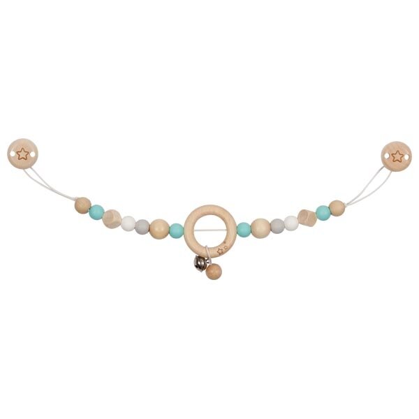 Kinderwagenkette Perlen Stern