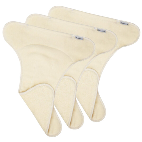 Geformte Einlage mit Tasche 3er Set Bio-Baumwolle