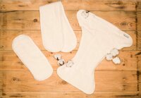 Geformte Einlage mit Tasche 3er Set Bio-Baumwolle