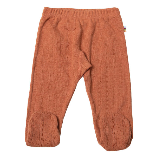Hose m. Fuss Wolle/Seide Pointoille