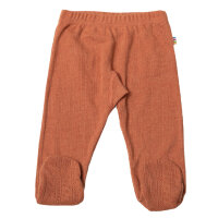 Hose m. Fuss Wolle/Seide Pointoille