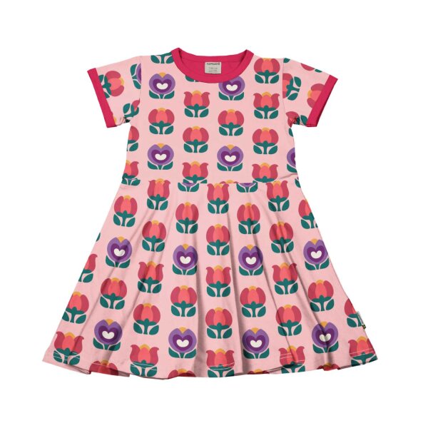 Tellerkleid Kurzarm Muster