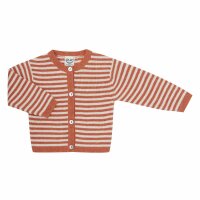 Cardigan Ringel BW/Leinen