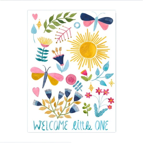 Postkarte Welcome Little One
