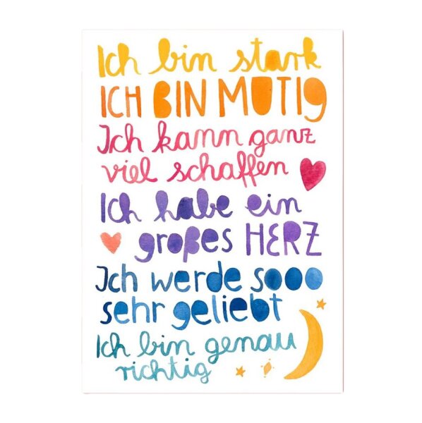 Poster Affirmation DIN A4