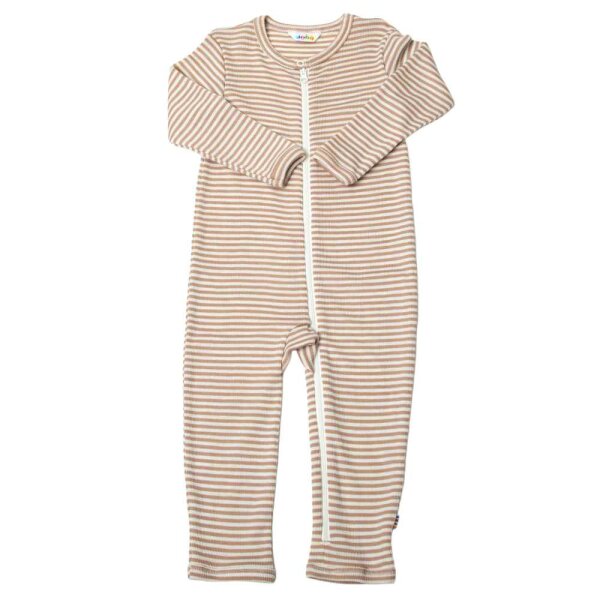 Overall Wolle/Seide gestreift