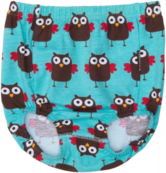 Baby-Unterhose Eule aqua