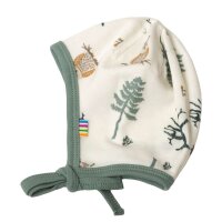 Baby-Häubchen Wolle/Bambus Muster