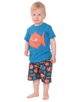 T-Shirt Piranha blau