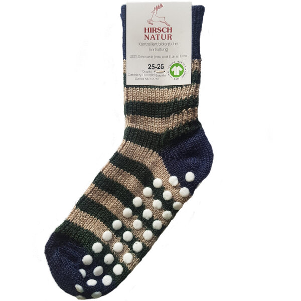 Stoppersocken Ringel Wolle
