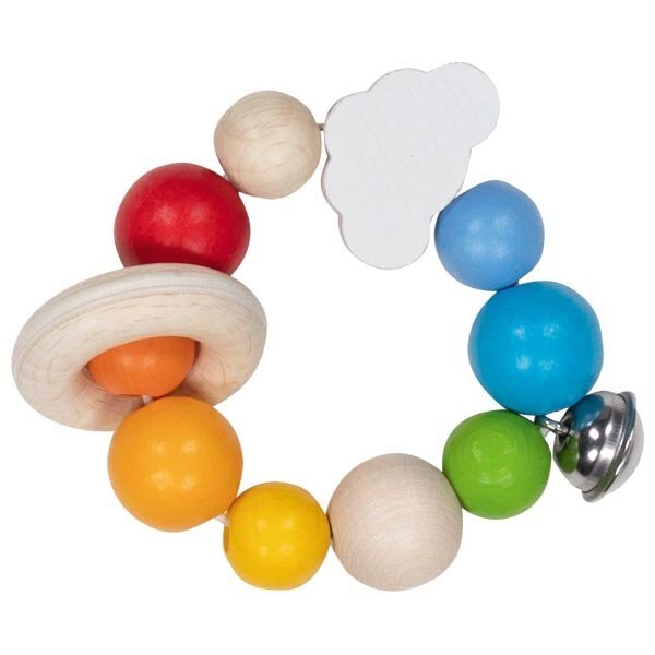 Greifling Elastik Regenbogen Wolke