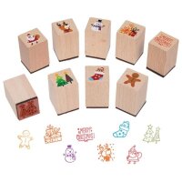 Stempel Weihnachten sortiert