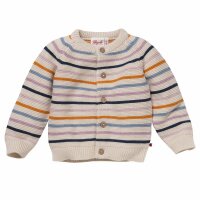 Baby-Strickjacke geringelt
