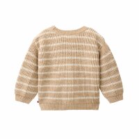 Baby-Strickjacke geringelt