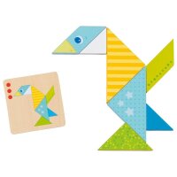 Bunte Tangram Welt