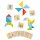 Bunte Tangram Welt