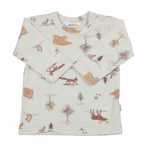 Shirt langarm Wolle Muster