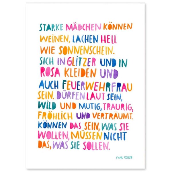 Poster starke Kinder
