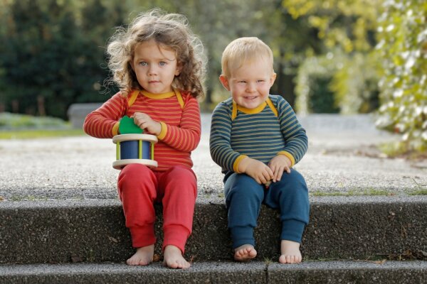 Baby-Hose Merino saphir