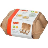 Eier mit Klettverbindung in Eierpappe