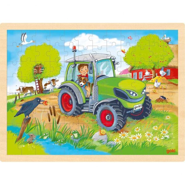 Einlegepuzzle Traktor 96 Teile