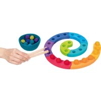 Farbsortierspiel und Adventsspirale