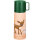 Thermosflasche Edelstahl Reh und Hase rosa