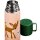 Thermosflasche Edelstahl Reh und Hase rosa