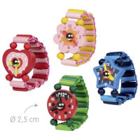 Holzuhr mit elastischem Armband