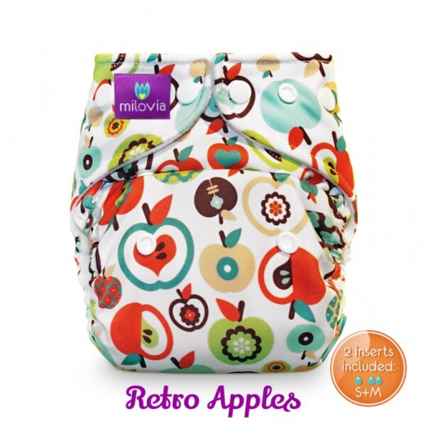 Milovia Pocketwindel Onesize Retro Apples