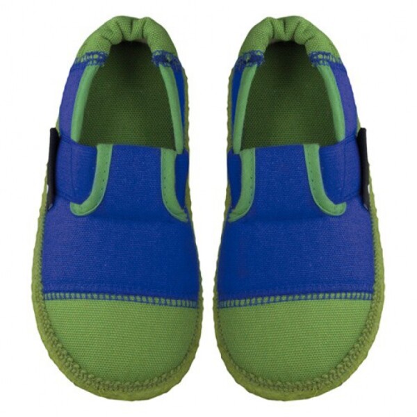 Hausschuhe Klette mittelblau - 28