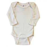 Body Langarm Wolle/Seide natur