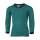 Unterhemd langarm Wolle/Seide eisvogel/marine - 140