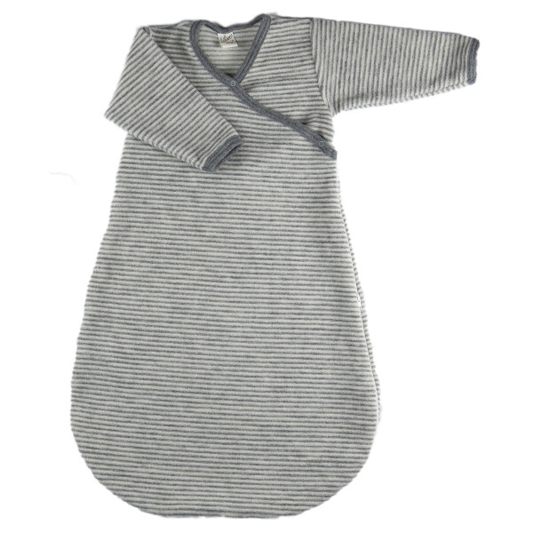 Wickel-Schlafsack Wolle Ringel - 50/56
